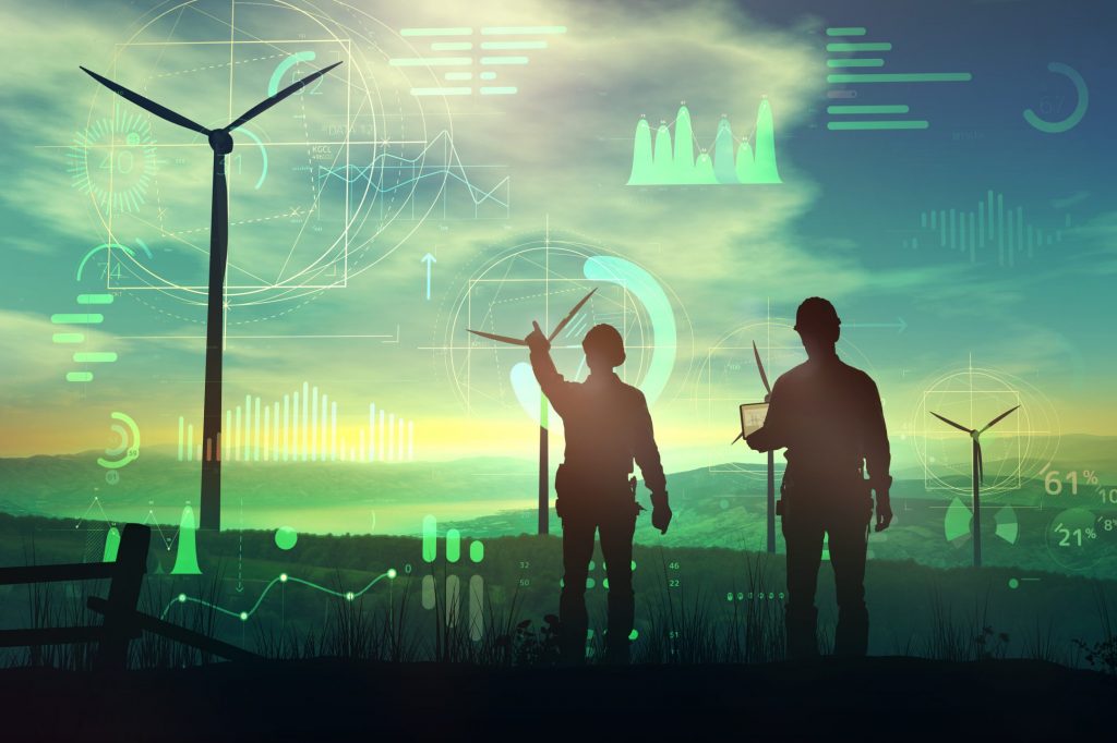 engineers,are,watching,over,the,work,of,wind,turbines,and